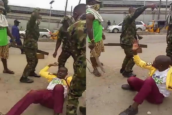 Soldiers and LASTMA officials clash in Lagos