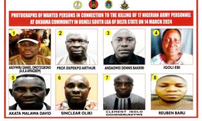 Okuama killings 8 people declared wanted by Nigerian Military
